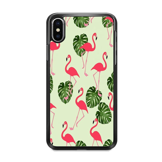 Flamingo Leaf iPhone Xs Max Case - ezzyst