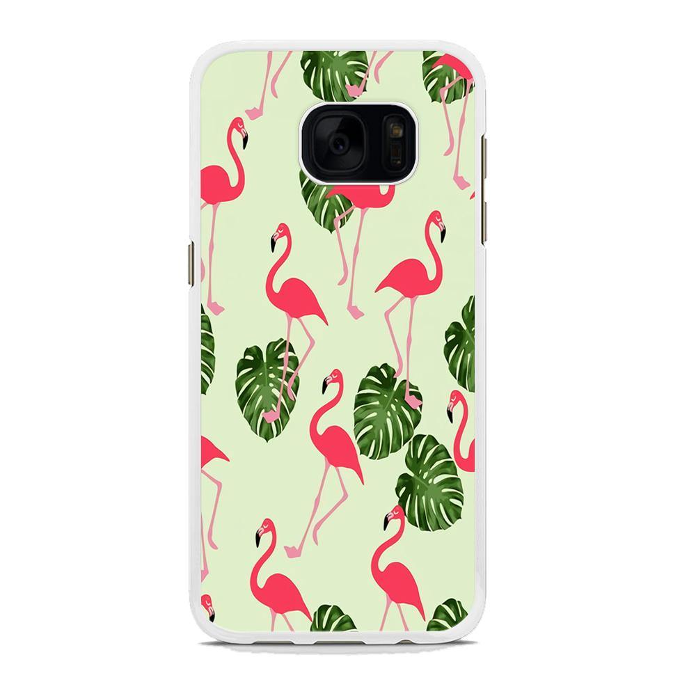 Flamingo Leaf Samsung Galaxy S7 Edge Case - ezzyst
