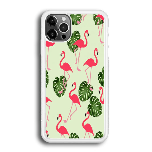 Flamingo Leaf iPhone 12 Pro Max Case