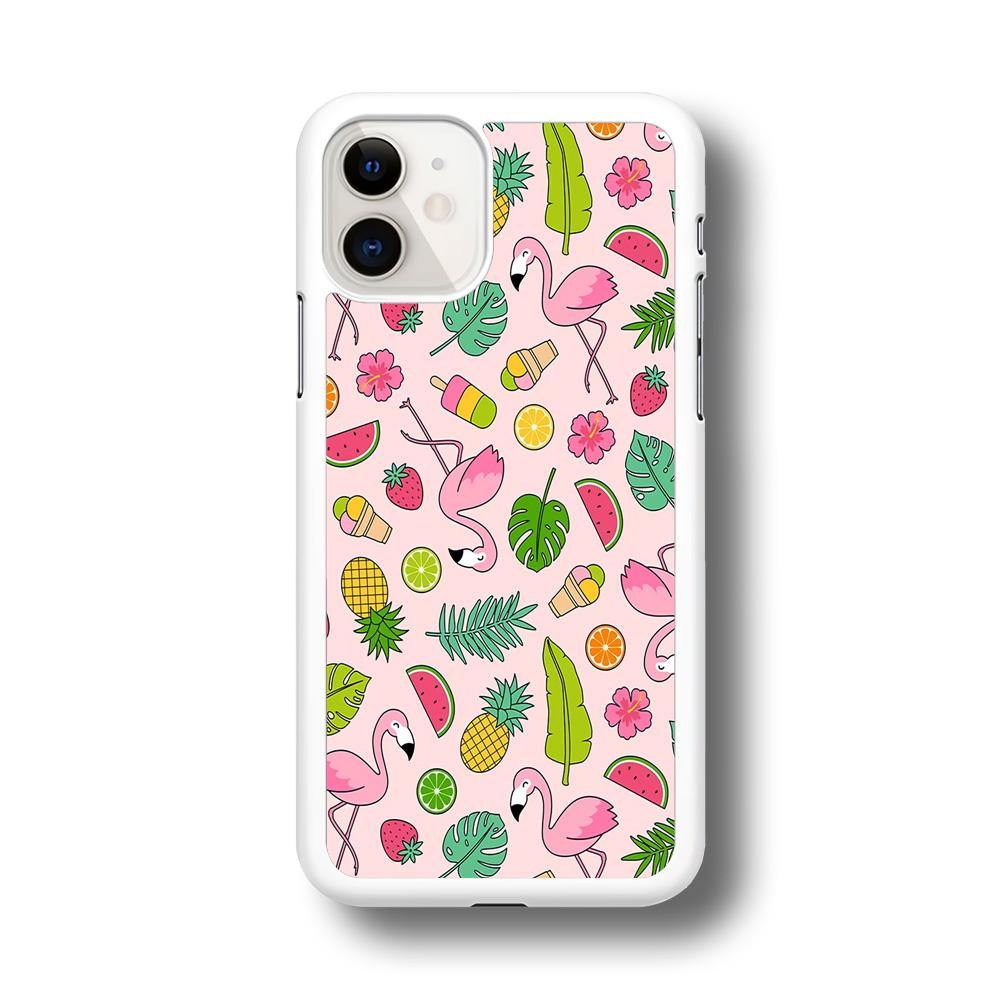 Flamingo Summer Fruit iPhone 11 Case - ezzyst