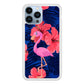 Flamingo Hibiscus Flowers iPhone 13 Pro Max Case