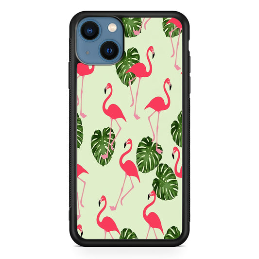 Flamingo Leaf iPhone 13 Case