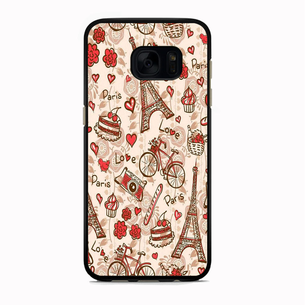 Flowers Beauty In Paris Wallpaper Samsung Galaxy S7 Edge Case