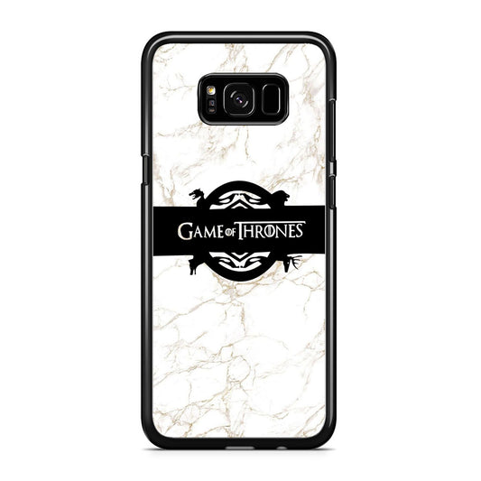 Game Of Thrones Logo White Marble Samsung Galaxy S8 Plus Case