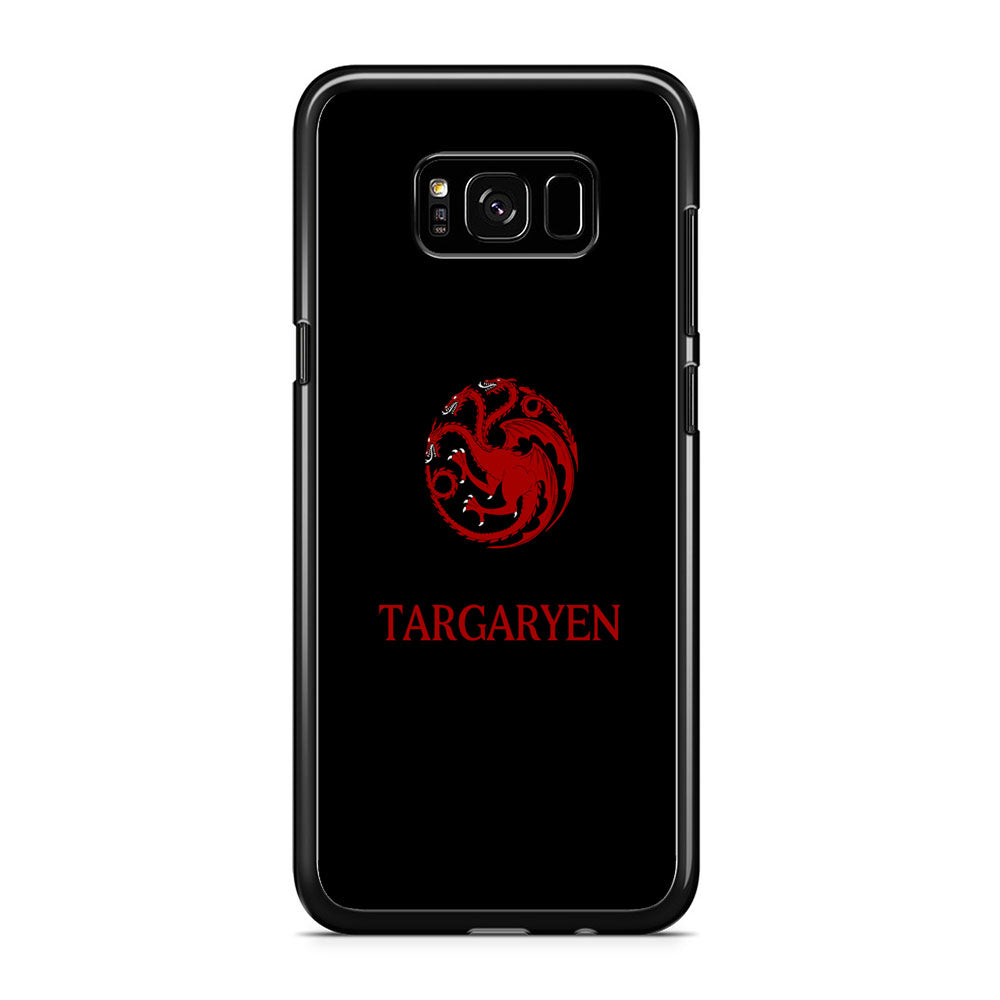 Game Of Thrones Targaryen Black Maroon Emblem Samsung Galaxy S8 Plus Case