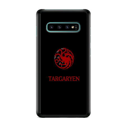 Game Of Thrones Targaryen Black Maroon Emblem Samsung Galaxy S10 Plus Case