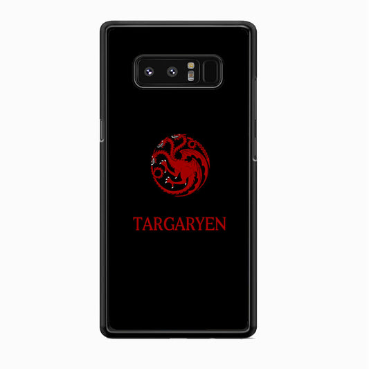 Game Of Thrones Targaryen Black Maroon Emblem Samsung Galaxy Note 8 Case