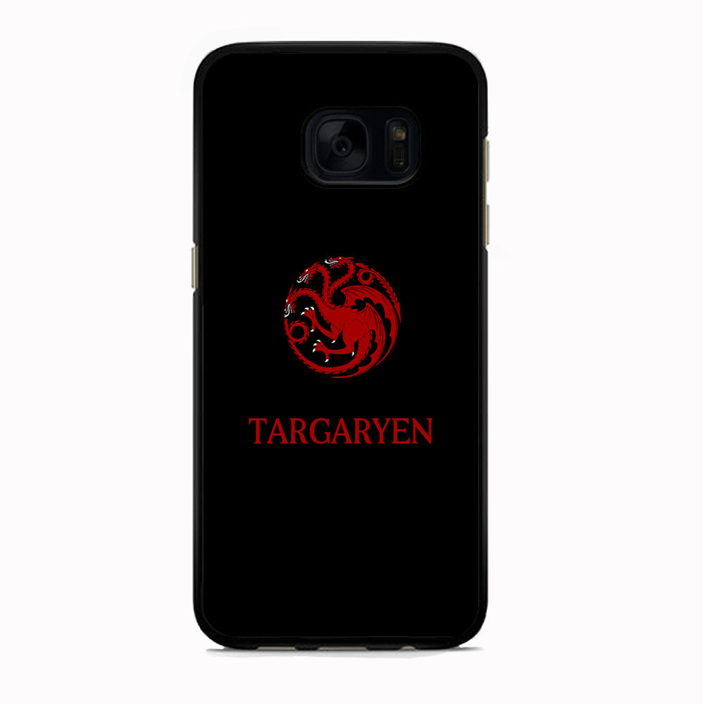 Game Of Thrones Targaryen Black Maroon Emblem Samsung Galaxy S7 Edge Case
