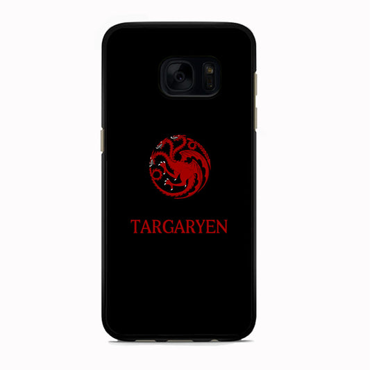 Game Of Thrones Targaryen Black Maroon Emblem Samsung Galaxy S7 Edge Case