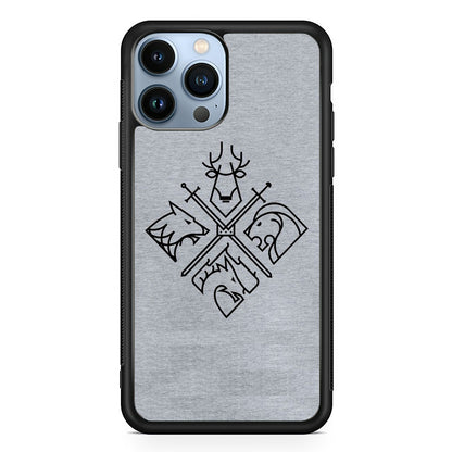 Game Of Thrones Valar Morghulis Grey Jeans Emblem iPhone 13 Pro Max Case