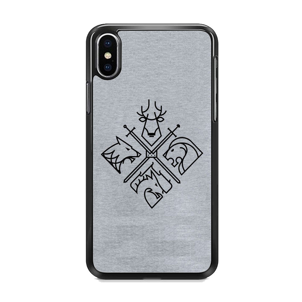 Game Of Thrones Valar Morghulis Grey Jeans Emblem iPhone X Case