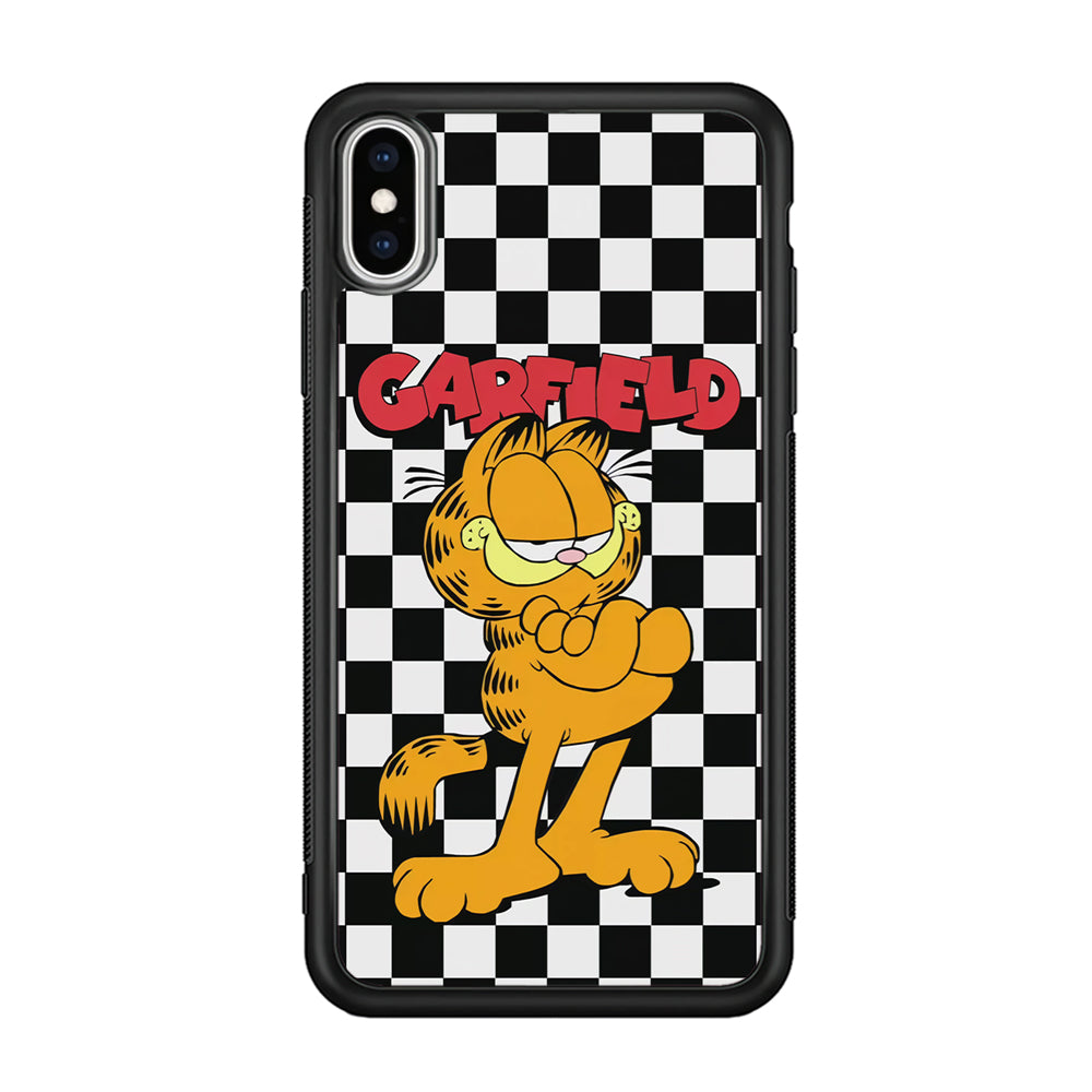 Garfield Cube Black Nad White iPhone Xs Max Case