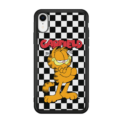Garfield Cube Black Nad White iPhone XR Case