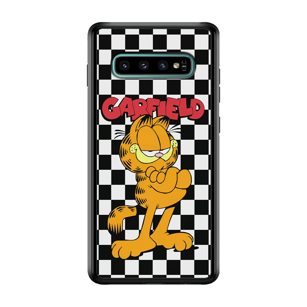 Garfield Cube Black Nad White Samsung Galaxy S10 Case