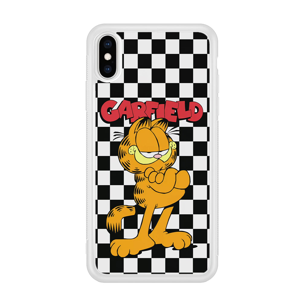 Garfield Cube Black Nad White iPhone Xs Max Case