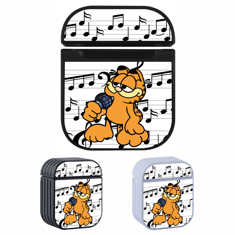Garfield Singing Hard Plastic Case Cover For Apple Airpods