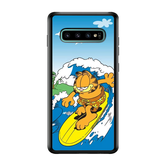 Garfield Surfing Samsung Galaxy S10 Case