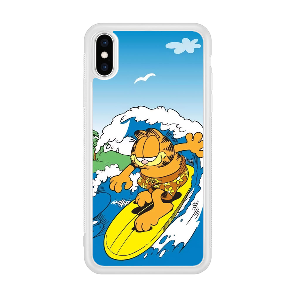 Garfield Surfing iPhone Xs Max Case