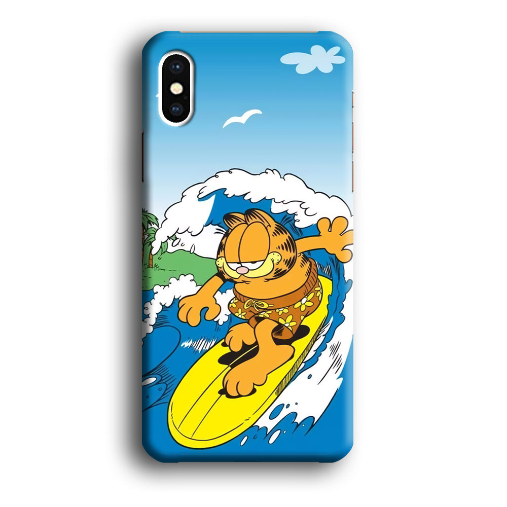 Garfield Surfing iPhone X Case