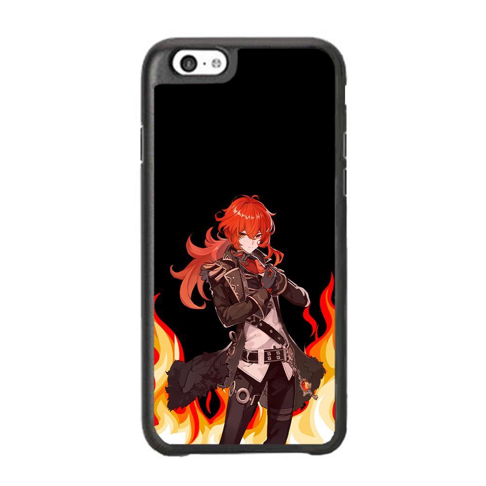 Genshin Impact Diluc Pyro Element iPhone 6 Plus | 6s Plus Case - ezzyst