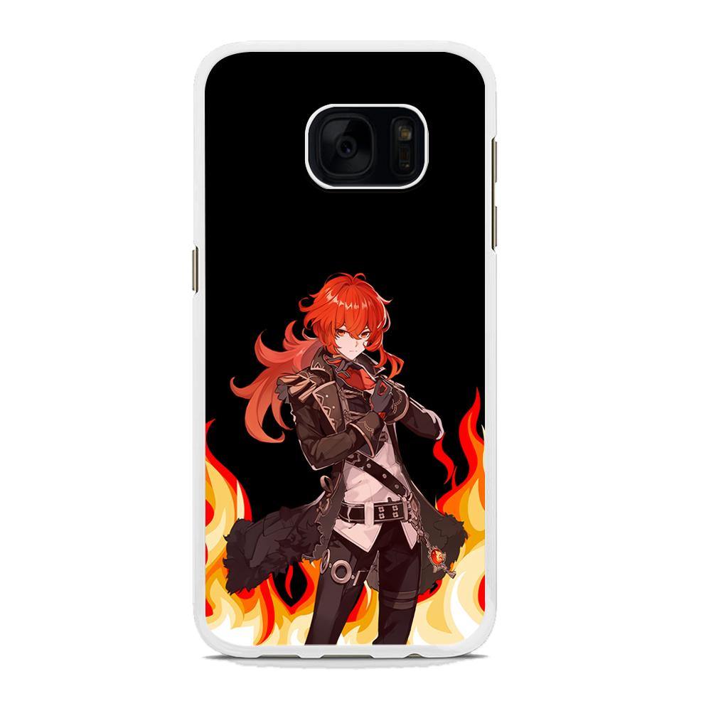Genshin Impact Diluc Pyro Element Samsung Galaxy S7 Case - ezzyst