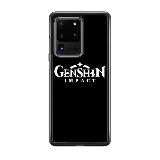 Genshin Impact Logo Black Samsung Galaxy S20 Ultra Case - ezzyst