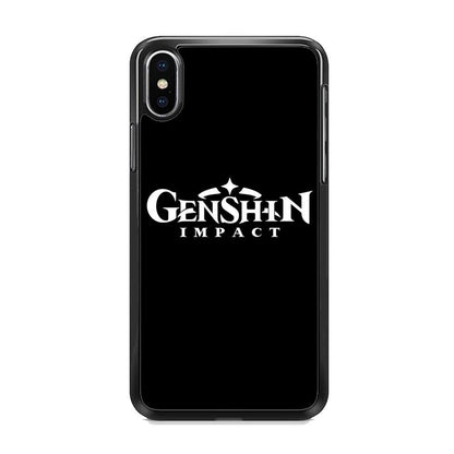 Genshin Impact Logo Black iPhone X Case - ezzyst