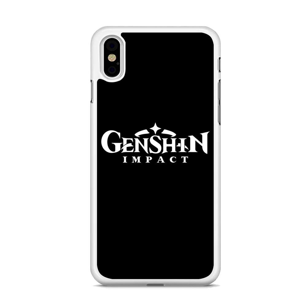 Genshin Impact Logo Black iPhone X Case - ezzyst