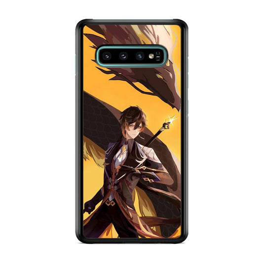 Genshin Impact Zhongli Geo Element Samsung Galaxy S10 Plus Case - ezzyst