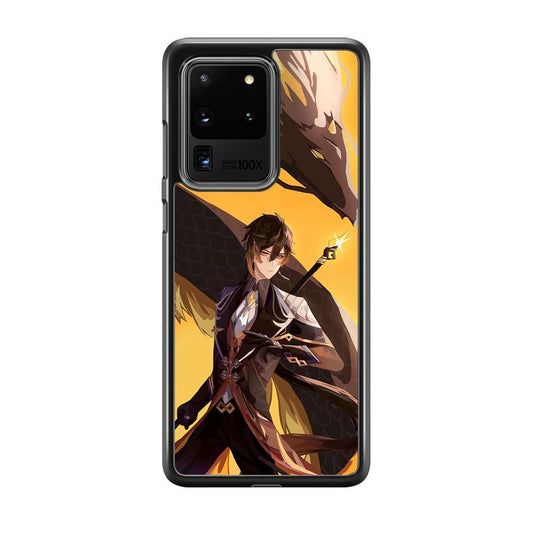 Genshin Impact Zhongli Geo Element Samsung Galaxy S20 Ultra Case - ezzyst