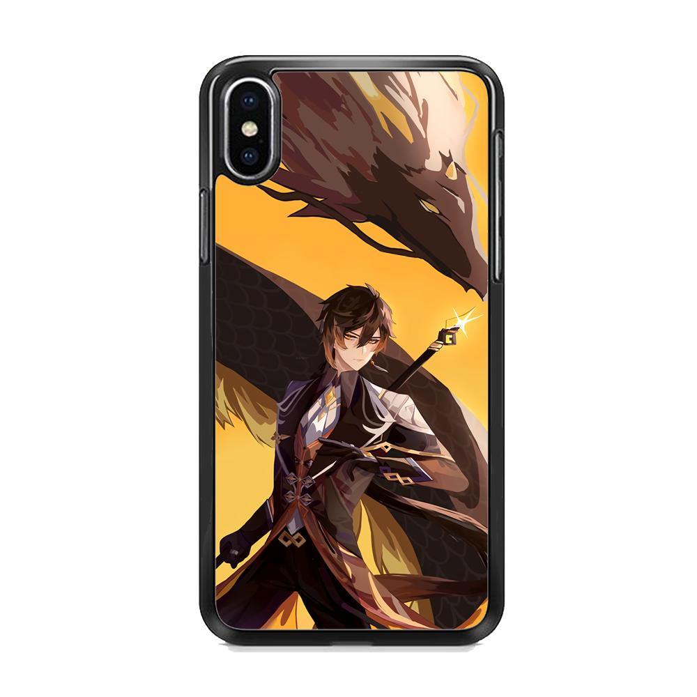 Genshin Impact Zhongli Geo Element iPhone X Case - ezzyst