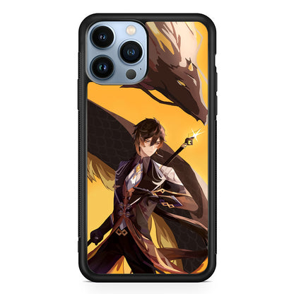 Genshin Impact Zhongli Geo Element iPhone 13 Pro Max Case