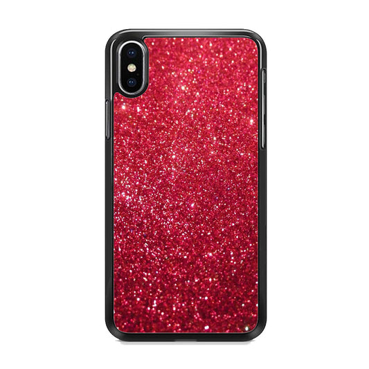Glitter Light Sand Red Maroon iPhone Xs Max Case