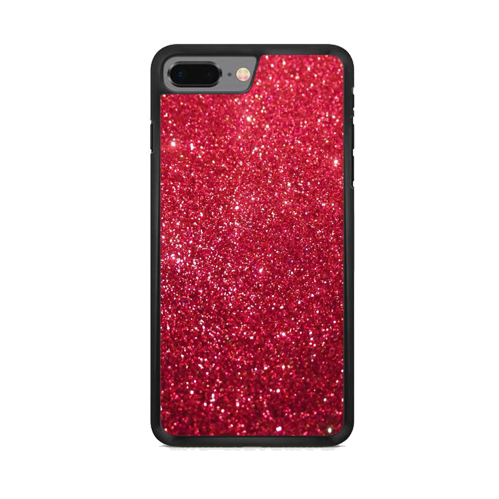 Glitter Light Sand Red Maroon iPhone 8 Plus Case