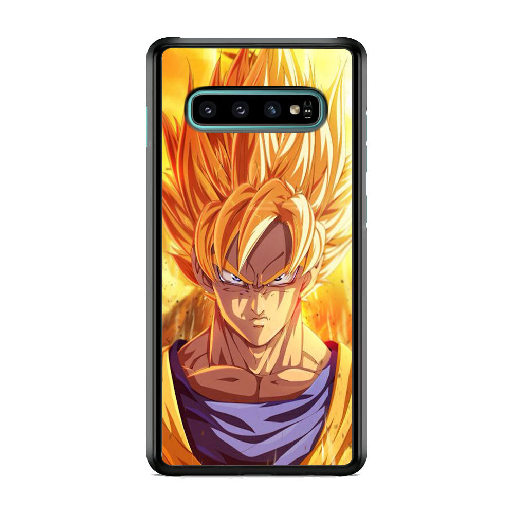 Goku Yellow Super Saiyan Samsung Galaxy S10 Case