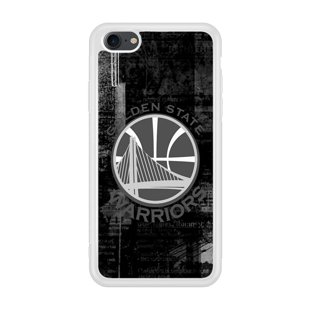 Golden State Warriors Grey Word Abstract iPhone 8 Case