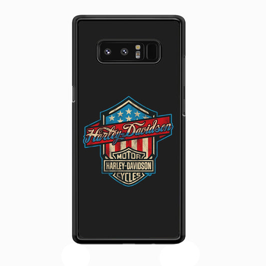 Harley Davidson Emblem Grey Logo Samsung Galaxy Note 8 Case