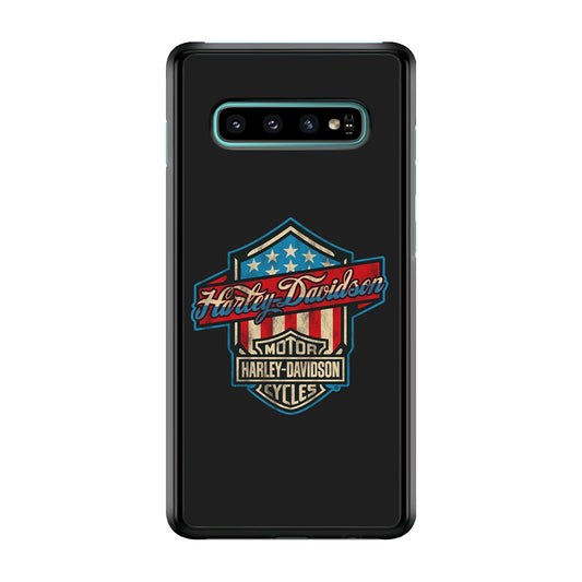Harley Davidson Emblem Grey Logo Samsung Galaxy S10 Case