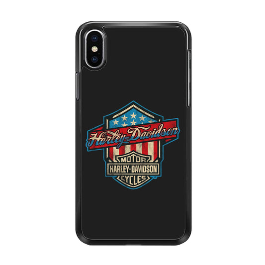 Harley Davidson Emblem Grey Logo iPhone Xs Max Case