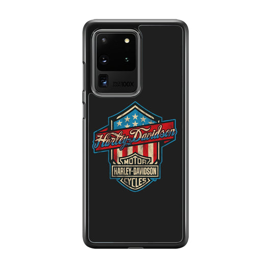 Harley Davidson Emblem Grey Logo Samsung Galaxy S20 Ultra Case