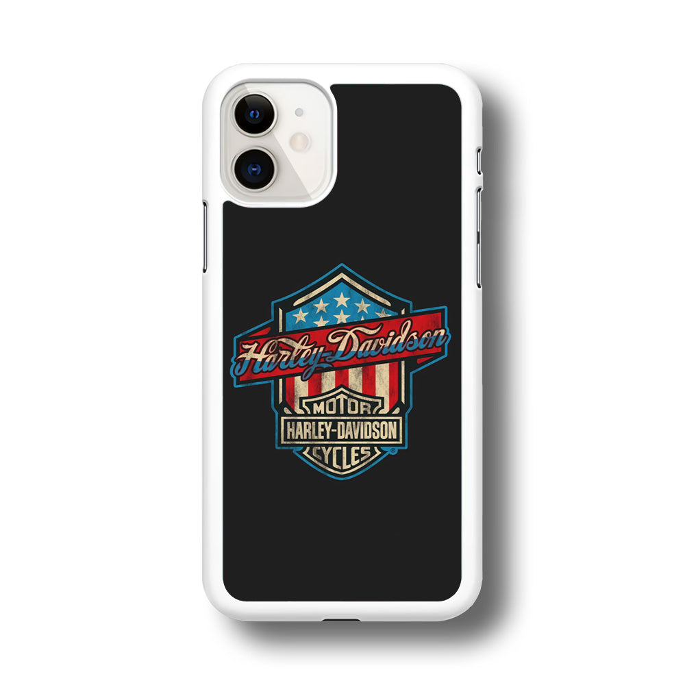 Harley Davidson Emblem Grey Logo iPhone 11 Case