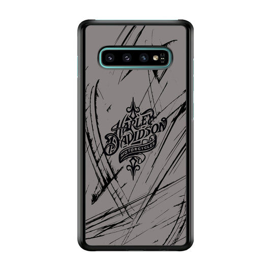 Harley Davidson Grey Claw Mark Samsung Galaxy S10 Case