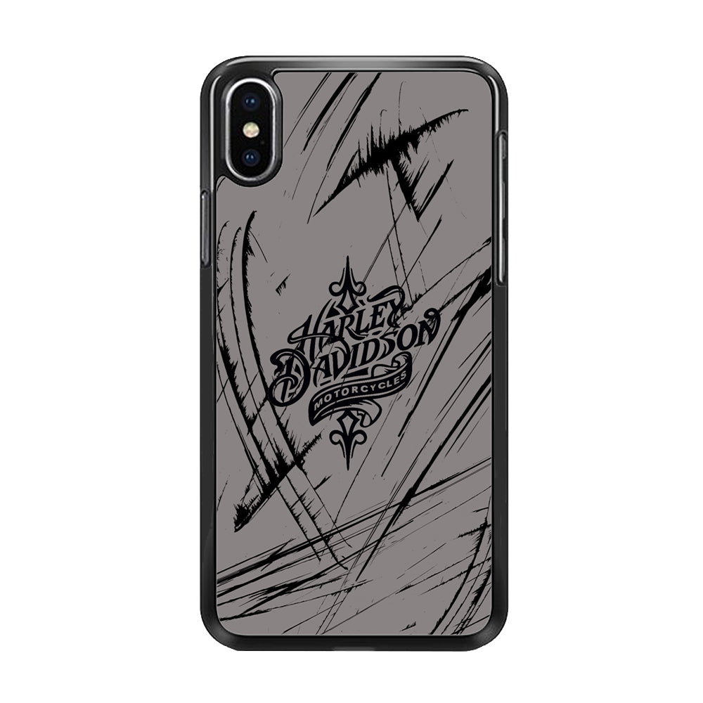 Harley Davidson Grey Claw Mark iPhone Xs Max Case