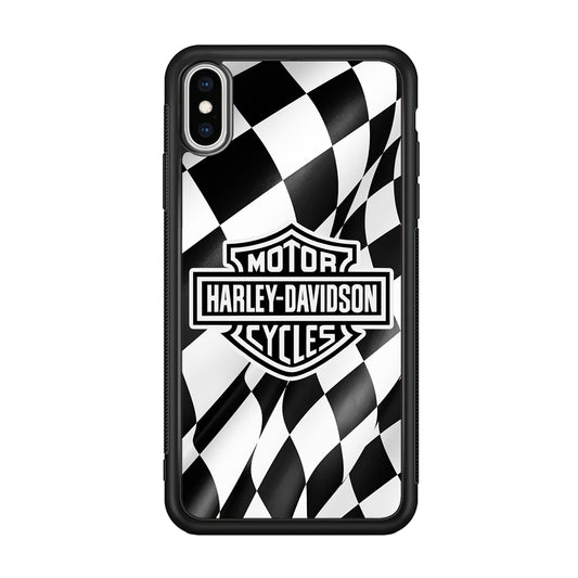 Harley Davidson Race Flag Emblem iPhone X Case