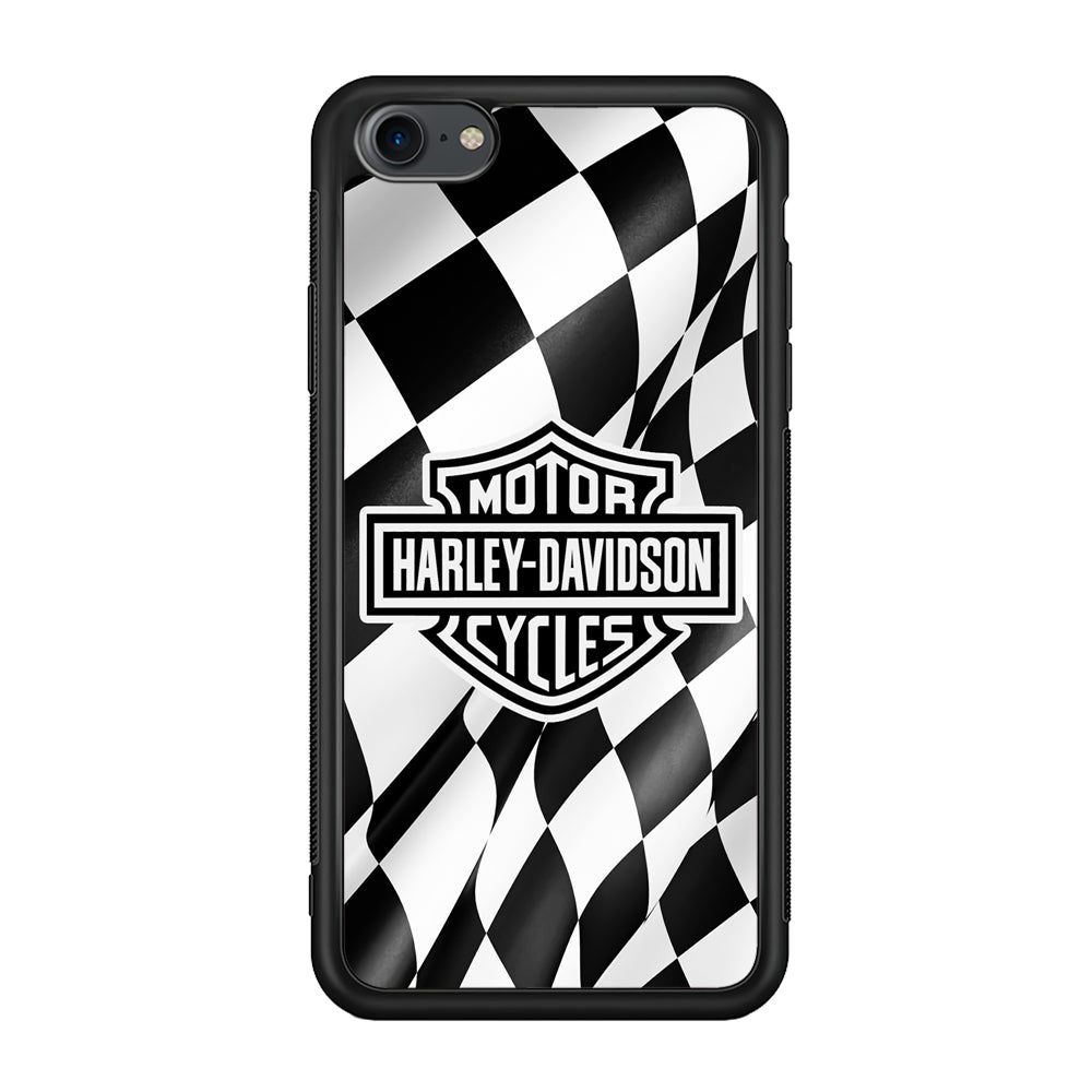 Harley Davidson Race Flag Emblem iPhone 8 Case