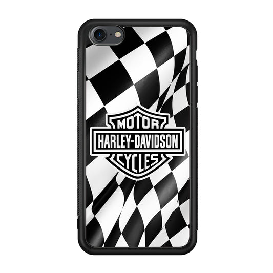 Harley Davidson Race Flag Emblem iPhone 8 Case