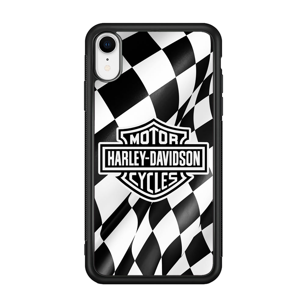 Harley Davidson Race Flag Emblem iPhone XR Case