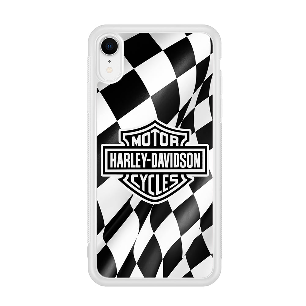 Harley Davidson Race Flag Emblem iPhone XR Case