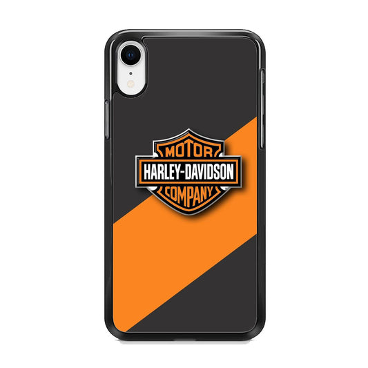 Harley Davidson Logo Stripe Yellow iPhone XR Case
