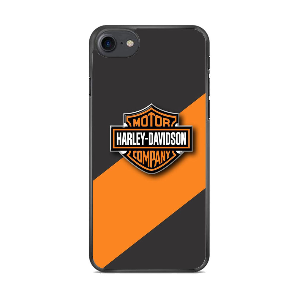 Harley Davidson Logo Stripe Yellow iPhone 8 Case